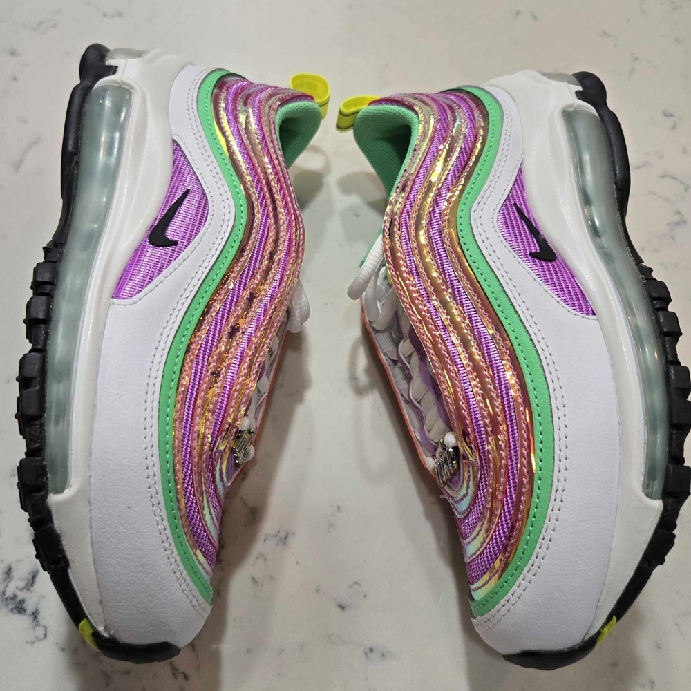 Nike Air Max 97 Women's SZ.6 Fuchsia Glow/Lemon Venom CW5591-100 New - Picture 3 of 16